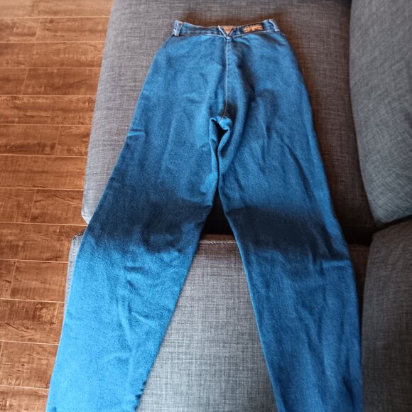 Vintage Pentimento Women's Jeans Denim Leather Accents XXS 70s - Picture 3 of 11